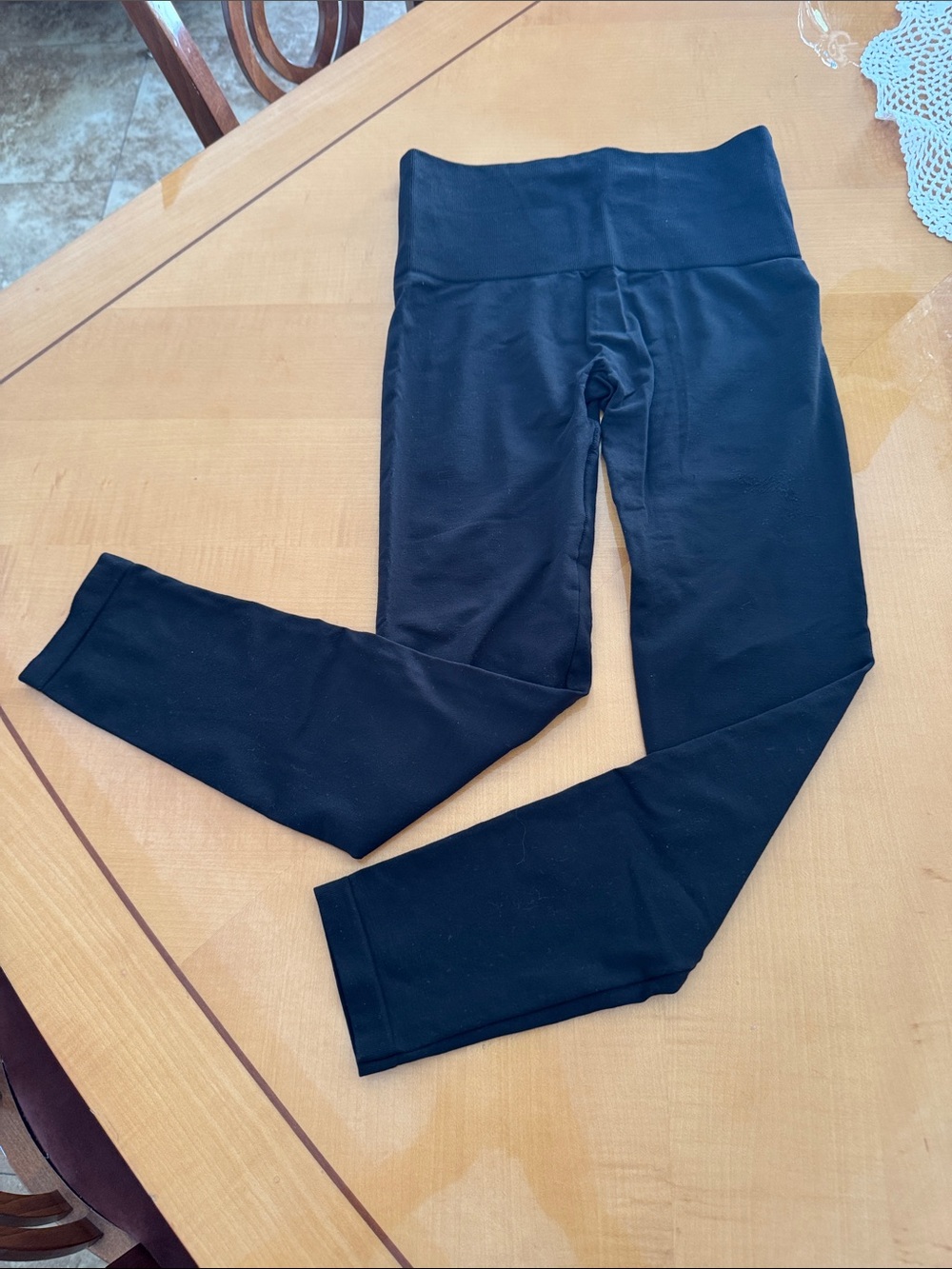 SPANX Black Women's Everyday Shaping Leggings size l